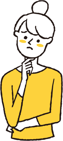 困った女性イラスト